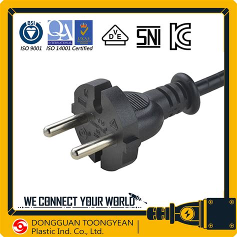 Europe Vde Approval A V Ac Power Cord Pin Electrical Tools Plug