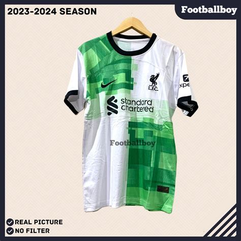 Jual Jersey Baju Bola Liverpool Away Green White Hijau Putih