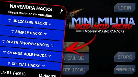 Mini Militia Mod Menu V Mini Militia God Mod Menu Mini Militia