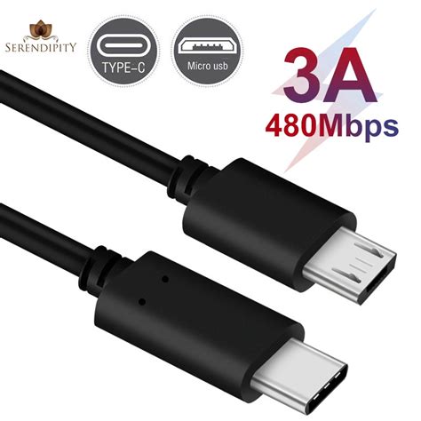 High Quality อะแดปเตอร์สายชาร์จ Type C Usb C To Micro Usb