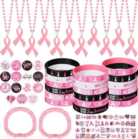 Equsion 170 Pcs Breast Cancer Awareness Ts Bulk Breast