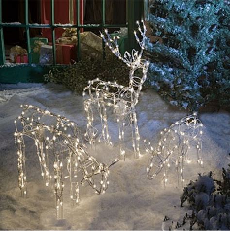 Animated Lighted Reindeer Family Set 3 Christmas Yard Decoration Outdoor New | eBay