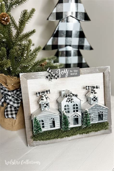 Simple Christmas Village Craft Wilshire Collections