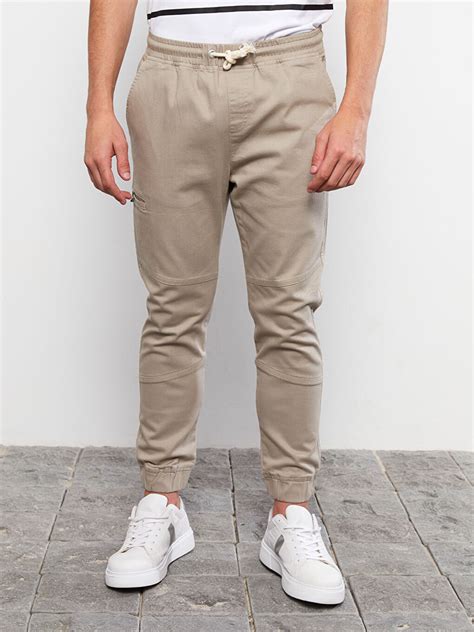 Slim Fit Gabardine Men S Jogger Trousers S Id Z Gek S Id Z Gek