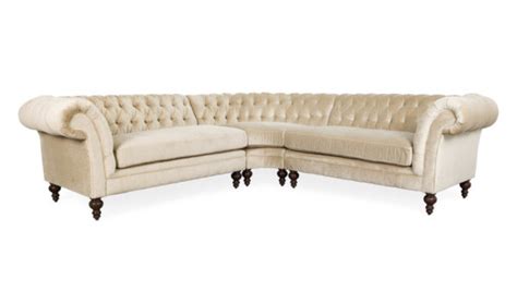 Fabric L-Shaped Chesterfield Sofa | COCOCO Home