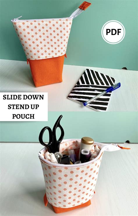 Pen Pouch Pattern Standing Pencil Case Cute Pencil Pouch Tutorial