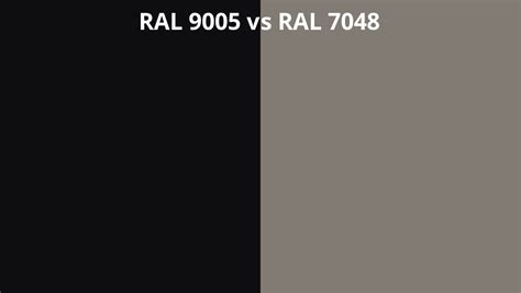 Ral 9005 Vs 7048 Ral Colour Chart Uk