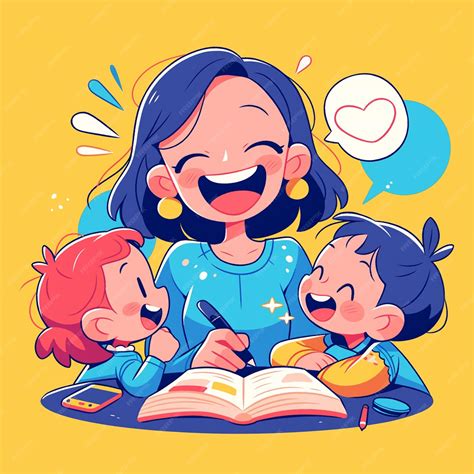 Premium Vector | Teachers Organizing Reading Circles