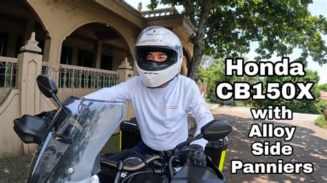 Testing My Honda CB150X With Newly Installed Alloy Side Panniers YouTube