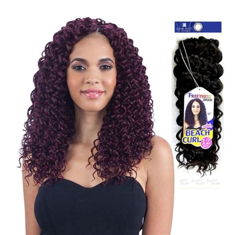 Beach Curl Inch Freetress Synthetic Hair Crochet Braid Type