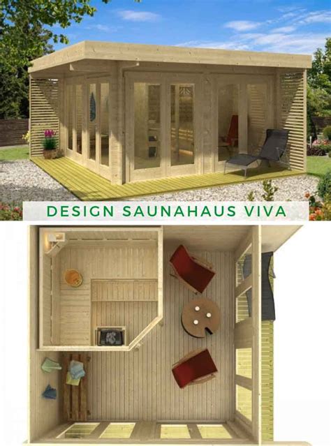 Design Saunahaus Viva 44 A Saunahaus Aussensauna Sauna Im Garten