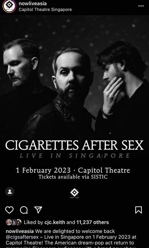 Lf 2 Cigarettes After Sex Tickets Bulletin Board Looking For