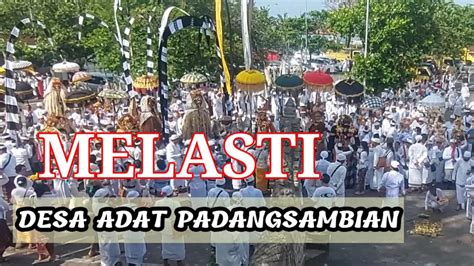 Part Melasti Ke Segara Petitenget Pura Dalem Kahyangan Desa Adat