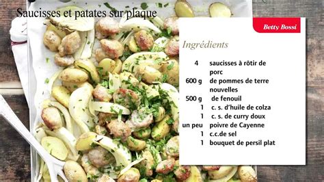 Saucisses Et Patates Sur Plaque Recette De Betty Bossi Youtube