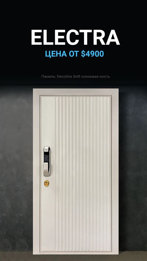 Электронная дверь с замком Samsung в белой эмали | Дверь, Двери, Дверь-купе