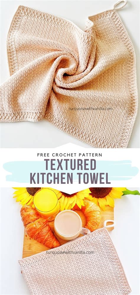 Colorful Kitchen Towels For Summer With Free Crochet Patterns