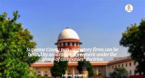 Supreme Court Non Signatory Firms Can Be Bound By Arbitration