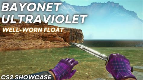 Bayonet Ultraviolet Well Worn CS2 Skin Showcase 749 YouTube