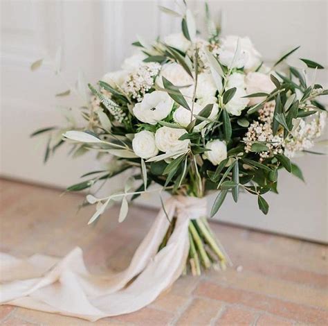 Bridal Bouquet White Peonies Floral Bouquets Wedding Spring Wedding