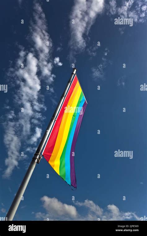 Rainbow Flag Rainbow Flags Stock Photo Alamy