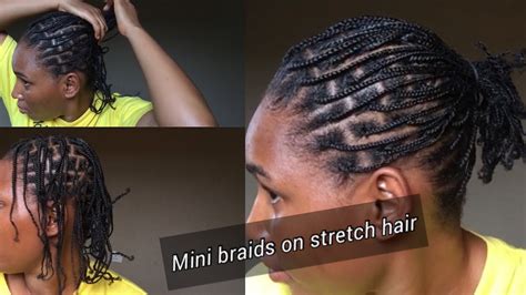 Mini Braids On Stretch 4bc Natural Hair Youtube