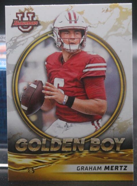 Graham Mertz Florida Gators Wisconsin RC 2022 Bowman U Golden Boy