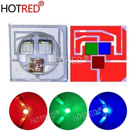 Pcs W Led Smd Rgb Smd Ceramic Crafts High Power Led Chip W Rgb