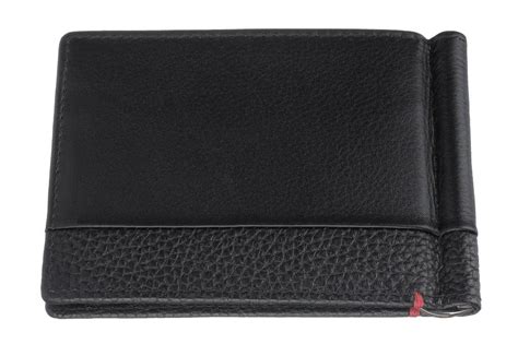 Zippo │ Bi Fold Leather Wallet With Money Clip Black