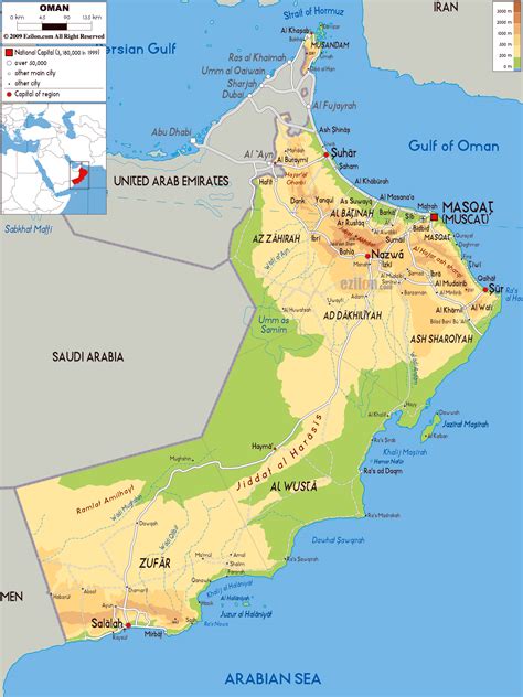 Maps Of Oman Detailed Map Of Oman In English Tourist Map Of Oman