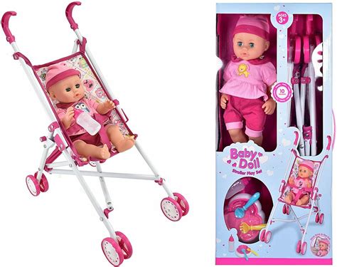 BABY DOLL WITH STROLLER (10 SOUNDS) - McCabe Feeds