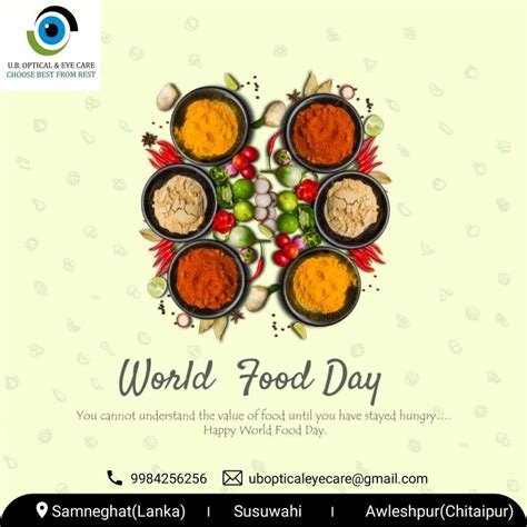 World Food Day Save Food Food Clean Eating