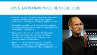 Pioneros De La Inform Ticas Como Steve Jobs Como Su Primeras