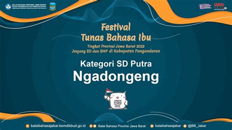 Festival Tunas Bahasa Ibu Tahun Kategori Ngadongeng Sd Putra