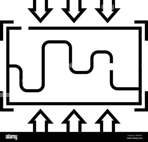 Resistance Line Icon Concept Sign Outline Vector Illustration Linear Symbol Stock Vector