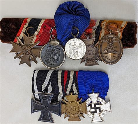 At Auction WW1 WW2 German Military Medal Bars 2