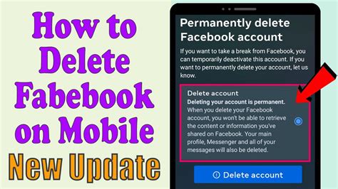 How To Delete Facebook Account Permanently 2023 Delete Fb Id Facebook