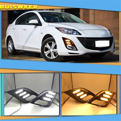 DRL Para Mazda 3 Mazda3 2010 2011 2012 2013 LED Luces De Circulaci N