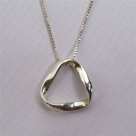 Mobius Silver LARGE Pendant Mobius Strip Jewelry Men/woman - Etsy ...