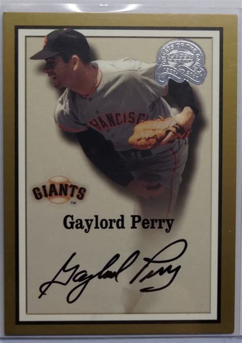 代購代標第一品牌樂淘letaoGaylord Perry 2000 Fleer Greats of the Game Auto 直筆サイン