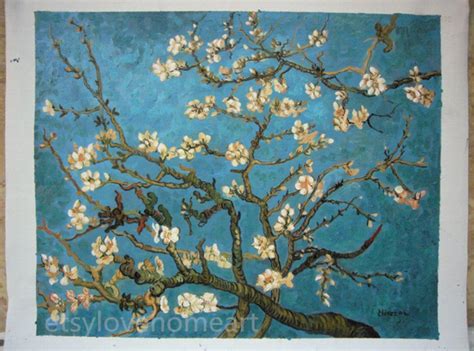 Handpainted Van Gogh Blooming Almond Tree Oil Painting