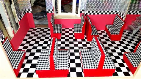 Miniature Dollhouse Diner Seats Youtube