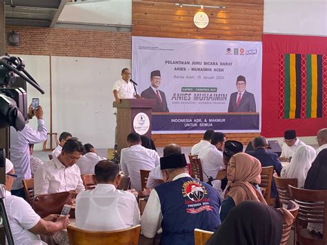 159 Jubir Darat AMIN Provinsi Aceh Dilantik Perkuat Kesadaran Politik