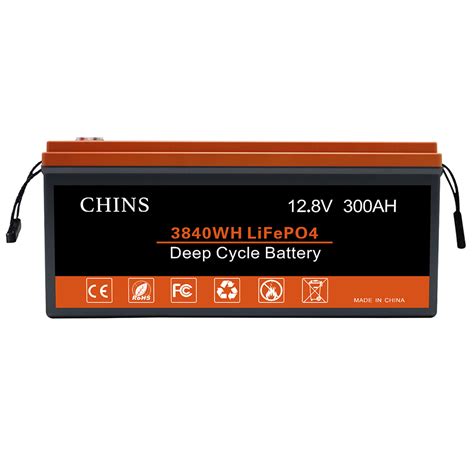 CHINS 12V 300Ah LiFePO4 Lithium Battery