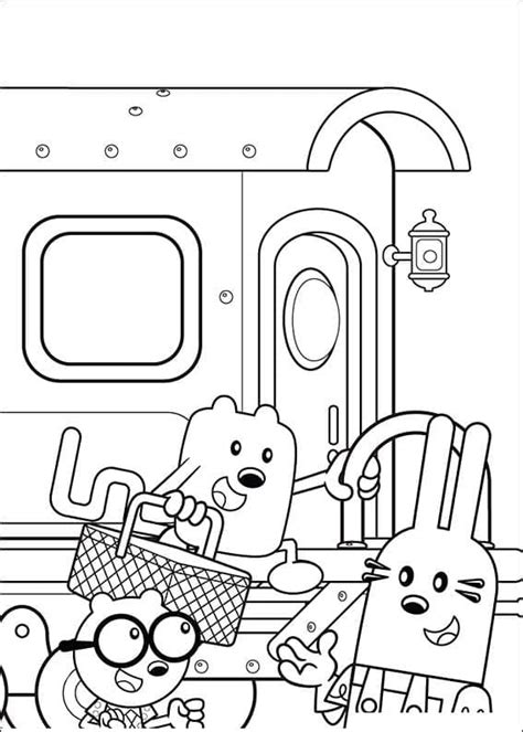 Dibujos De Wow Wow Wubbzy 14 Para Colorear Para Colorear Pintar E