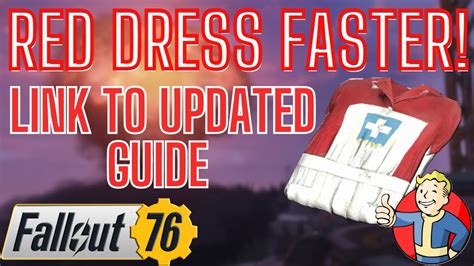 How To Get The Red Asylum Dress Faster Fallout 76 Youtube