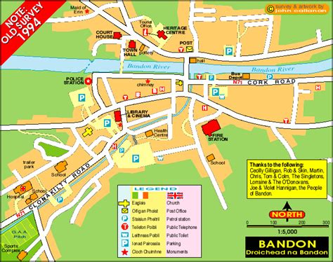 Bandon Map Droichead Na Bandon