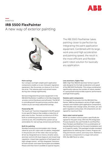 IRC5 Industrial Robot Controller ABB Robotics PDF Catalogs