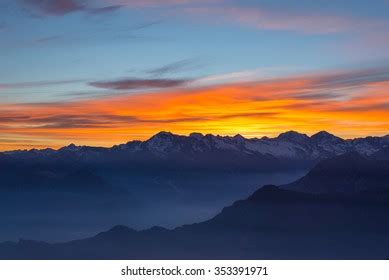 26 692 Sunset Behind The Mountain Images Stock Photos 3D Objects