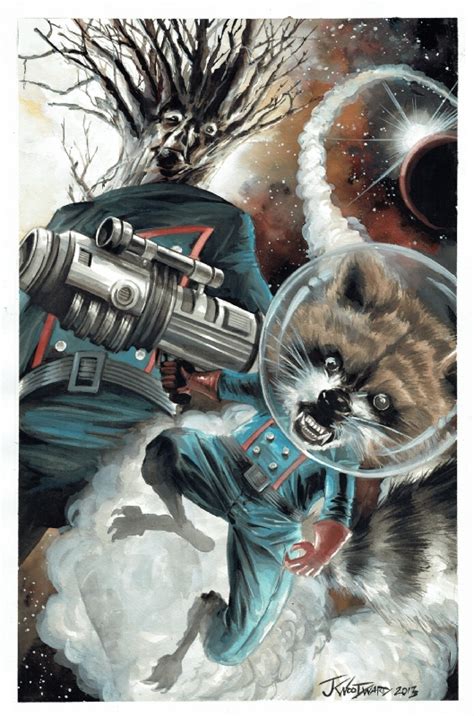 Rocket Racoon Groot JK Woodward In Donald Mock S Commissions