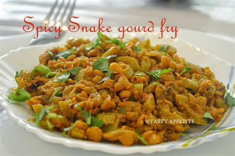 Snakegourd Curry Pudalangai Poriyal Snake Gourd Stir Fry Easy Curry